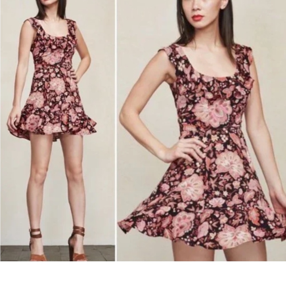 Reformation Ruffle Mini Dress Size 2. - Picture 10 of 10